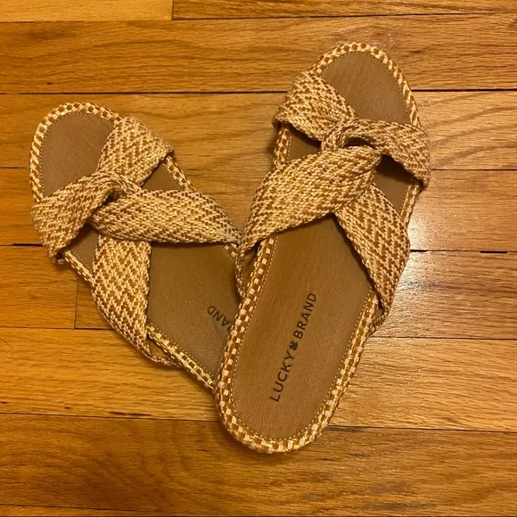 Lucky Brand Yellow Fynna Sandal Size 9 - Picture 6 of 6